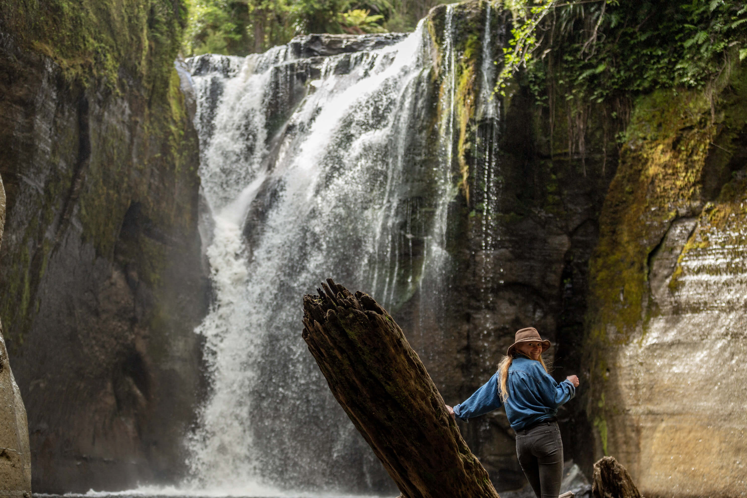 Girl standing in front of Kaiwhakauka Falls - Visit Ruapehu.jpg